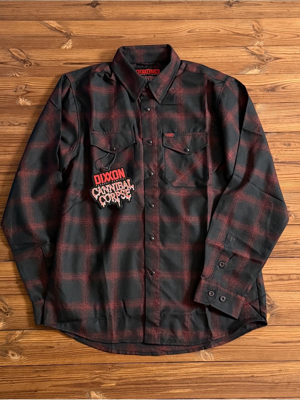Dixxon Flannel x Cannibal Corpse Men’s Long Sleeve Shirt NWT